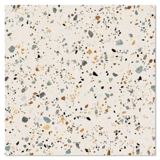 Klinker Terrazzo Colorful Beige Rund Matt 61x61 cm-2