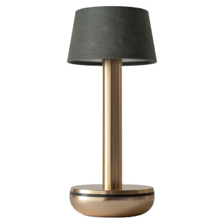 Humble Bordslampa Two Guld, Smaragd Linne Matt-2
