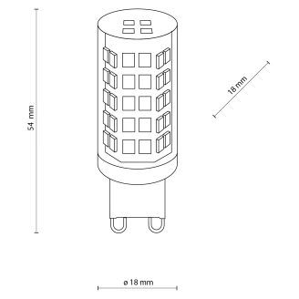 Glödlampa G9 Klar Blank 3000K-2