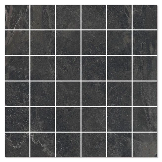 Marmor Mosaik Klinker Empyrio Mörkgrå Matt 30x30 (5x5) cm-2