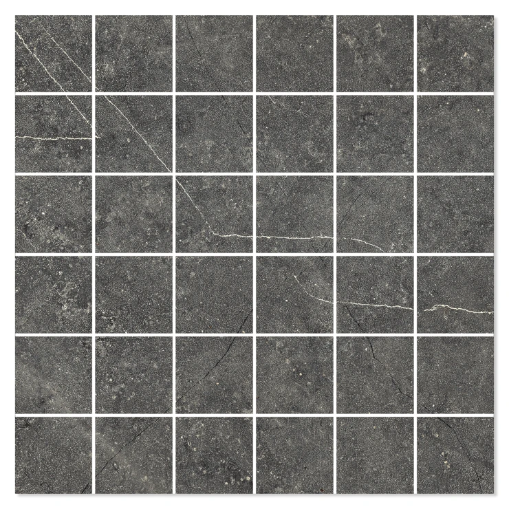 Mosaik Klinker Vitrium Svart Matt 30x30 (5x5) cm-0