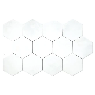 Hexagon Klinker Calm Vit Matt 14x16 cm-2