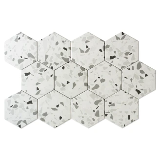 Hexagon Klinker Elevate Vit Matt 14x16 cm-2