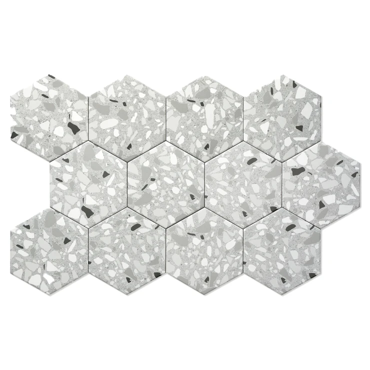 Hexagon Klinker Elevate Grå Matt 14x16 cm-1