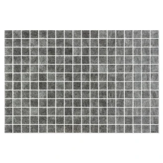 Poolmosaik Splash Mörkgrå Blank 31x47 (2.5x2.5) cm