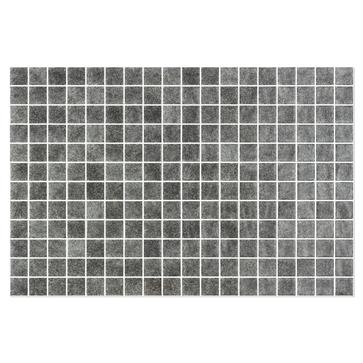 Poolmosaik Splash Mörkgrå Blank 31x47 (2.5x2.5) cm-1