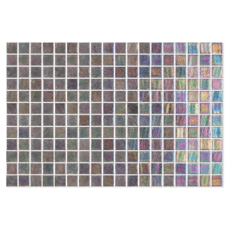 Poolmosaik Splash Pärlemor Brun Blank 31x47 (2.5x2.5) cm