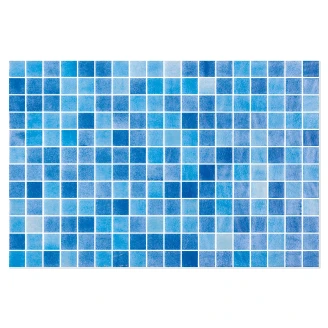 Poolmosaik Lora Blå Blank 31x47 (2.5x2.5) cm