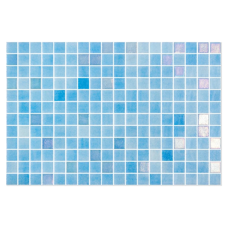 Poolmosaik Lora Ljusblå Blank 31x47 (2.5x2.5) cm-1