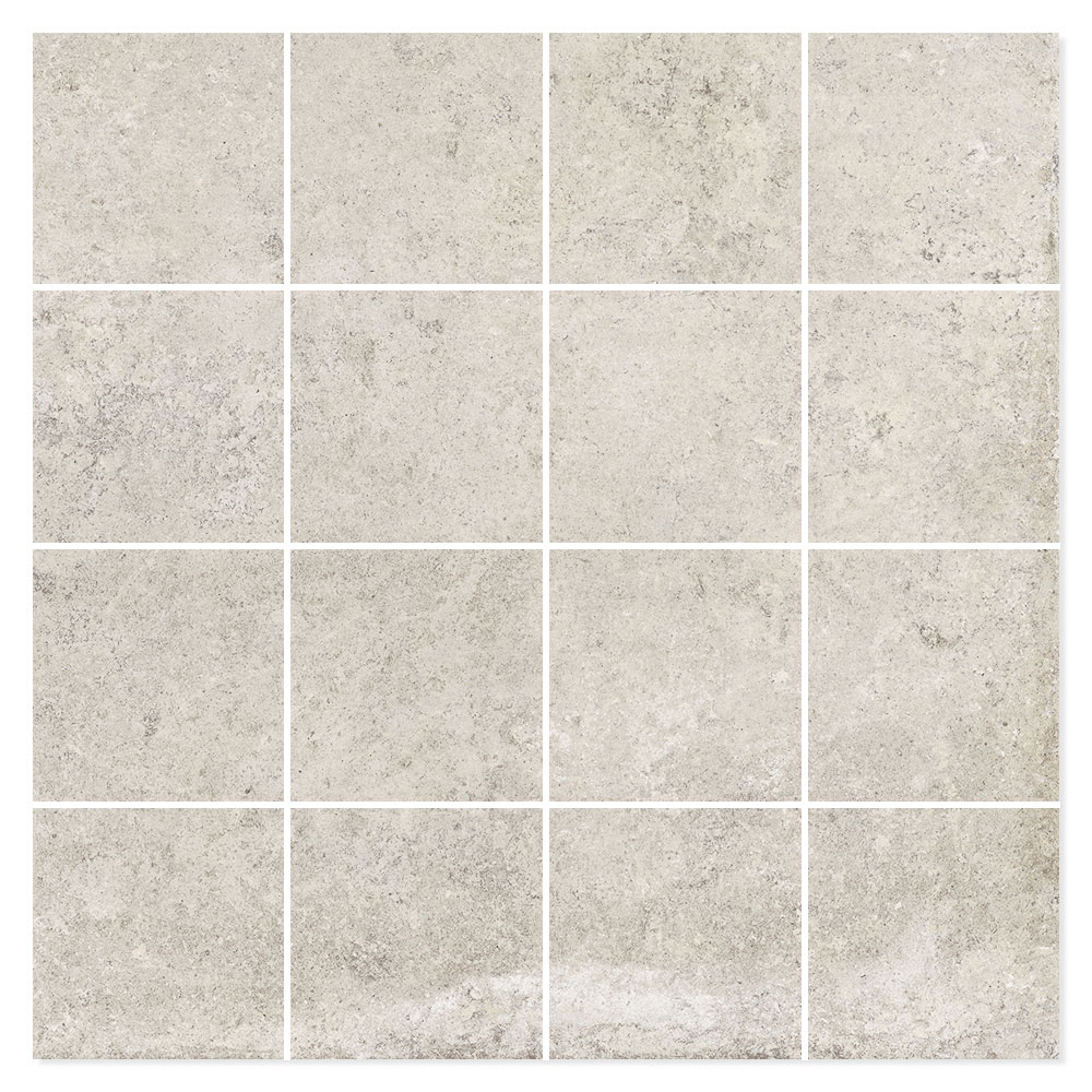 Mosaik Klinker Ivrea Beige Matt 30x30 (7x7) cm