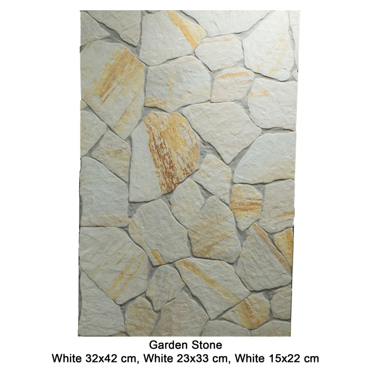 Klinker Garden Stone Vit Matt 32x42 cm-1