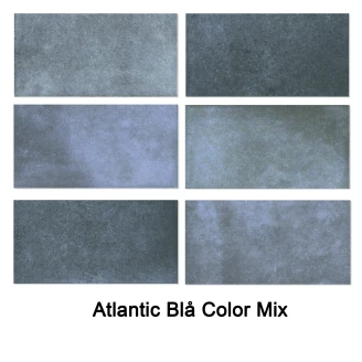 Kakel Earth Atlantic Blå Blank Mix 15x15 cm-2