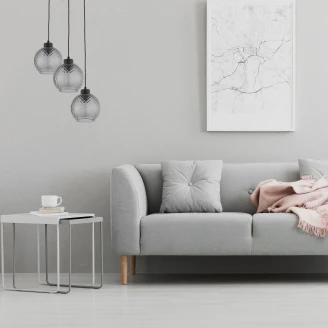 Hängande Lampa Sanzio Grå Blank