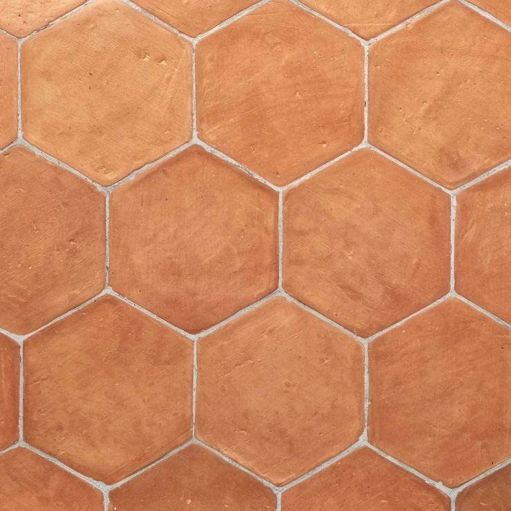 Alteret Handgjort Hexagon Klinker Natural Terracotta 20x20 cm-0