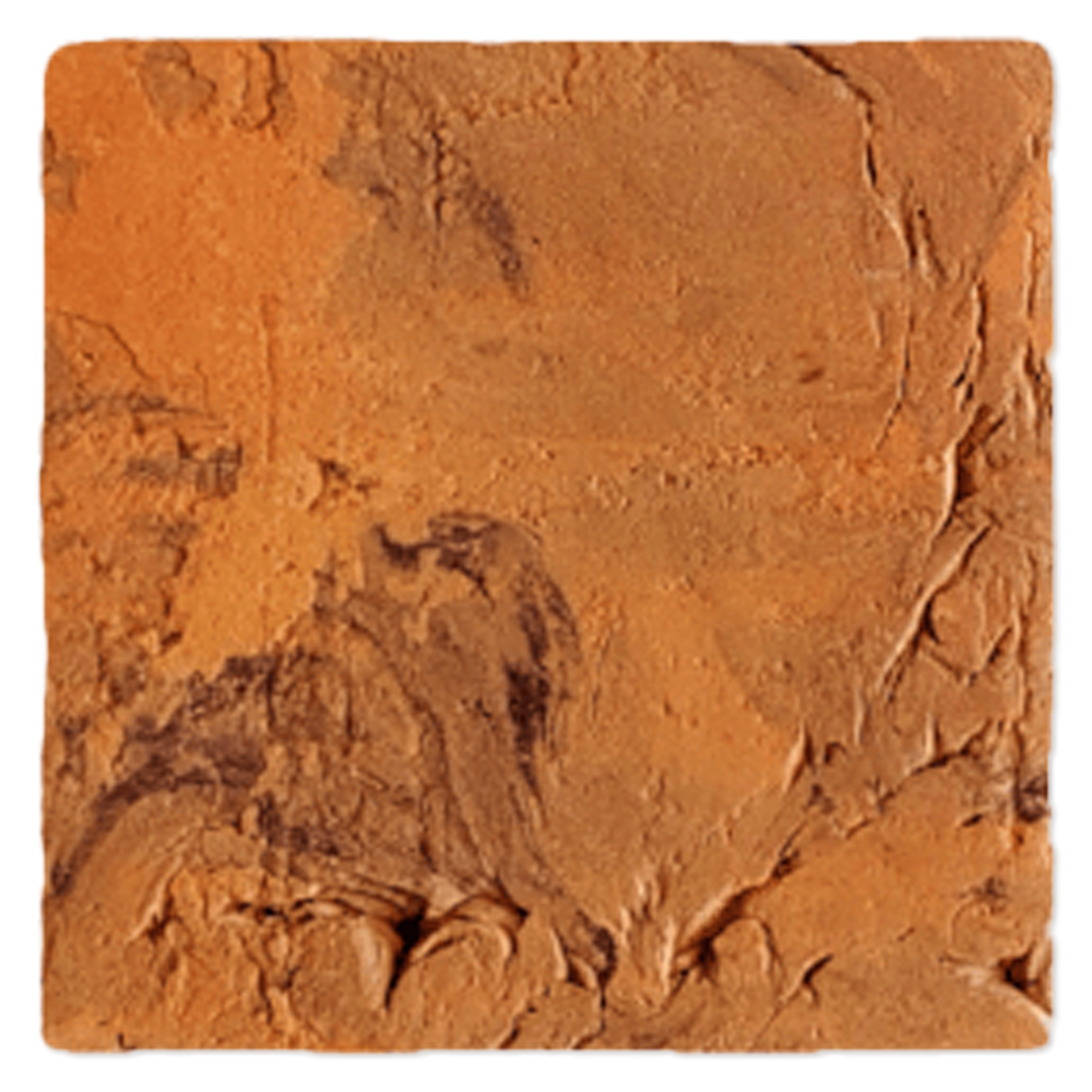 Alteret Handgjort Kakel Vulcano Terracotta 10x10 cm