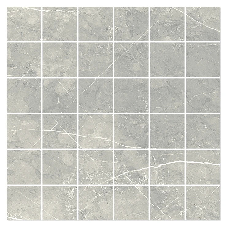 Marmor Mosaik Klinker Sierra Grå Matt 30x30 (5x5) cm-0