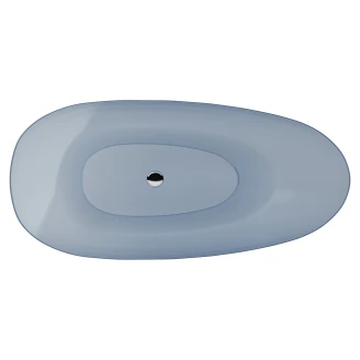 Badkar Brillant Blå Blank 160 cm med Krom Pop-up Bottenventil