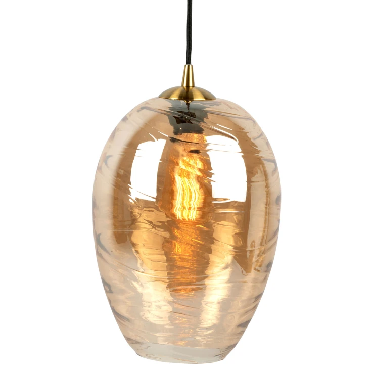 Leitmotiv Hängande Lampa Cone Amber Brun Blank-1
