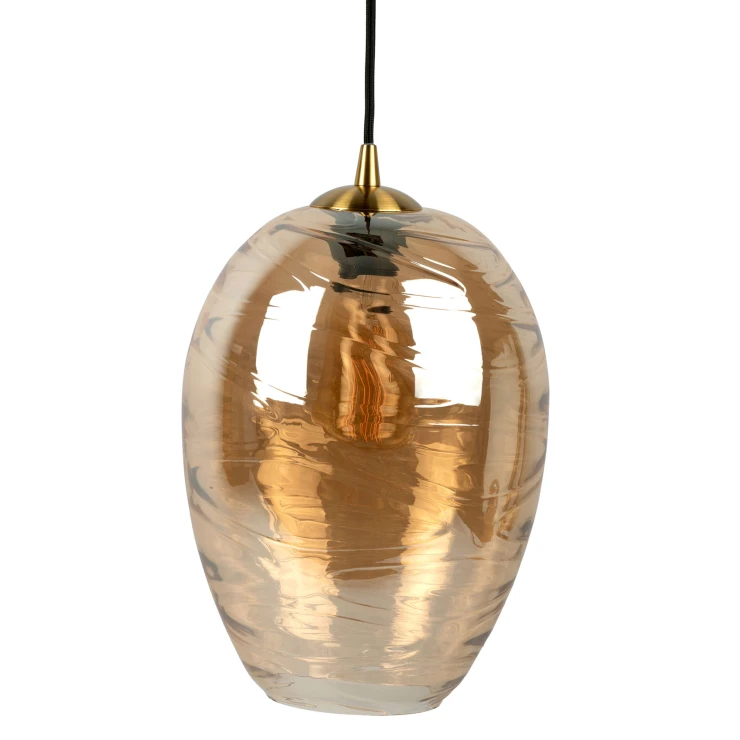 Leitmotiv Hängande Lampa Cone Amber Brun Blank-0