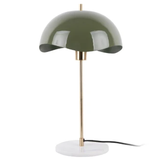 Leitmotiv Bordslampa Waved Dome Djungelgrön Blank-2