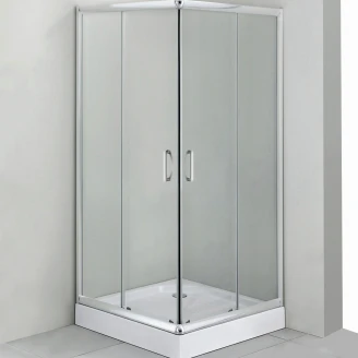 Dusjkar <strong>Funkia</strong>  80x80 cm Kvadratisk Hvit Blank