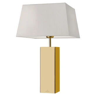 Villeroy & Boch Bordslampa Kvadratisk <strong>Prag</strong>  Beige, Guld Blank