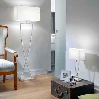 Villeroy & Boch Golvlampa Toulouse Vit Matt, Krom Blank