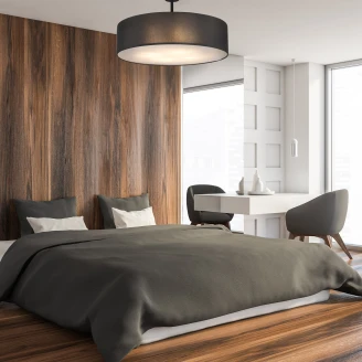 Hängande Lampa Solljus Svart Matt 60 cm