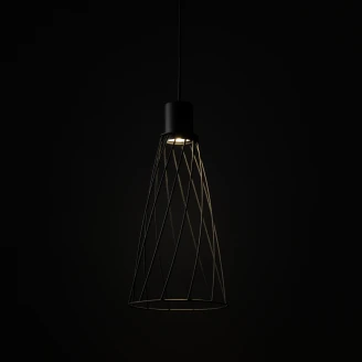 Hängande Lampa <strong>Vara</strong>  Svart Matt 19 cm