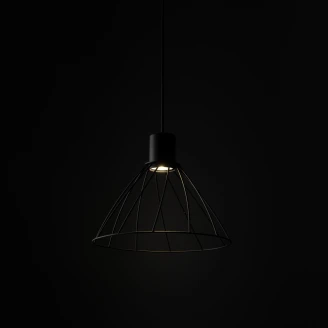 Hängande Lampa Vara Svart Matt 29.5 cm