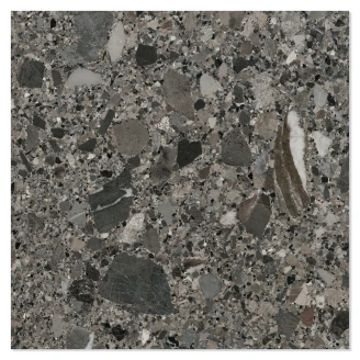 Klinker <strong>Terrazzo Premio</strong>  Mörkgrå Matt 60x60 cm