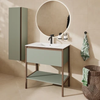 Högskåp Tone Oliv-Walnut Matt