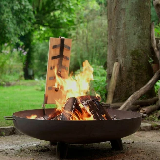 <strong>Moodz</strong>  Eldskål med Fötter & Handtag 100 cm Corten Matt