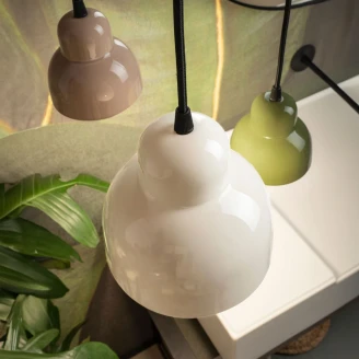 Ferroluce Hängande Lampa Berimbau Kräm ∅11 cm