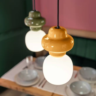 Ferroluce Hängande Lampa <strong>Copacabana</strong>  Gul