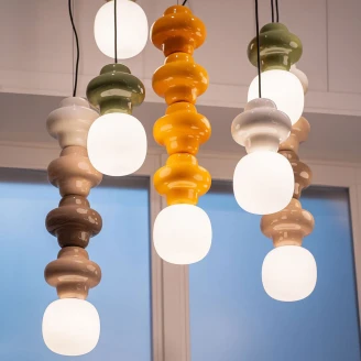 Ferroluce Hängande Lampa Copacabana Typ 3 Flerfärgad