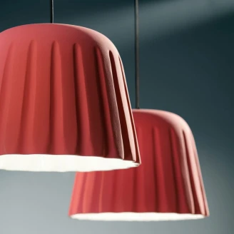 Ferroluce Hängande Lampa Madame Gres Korallrosa Stor
