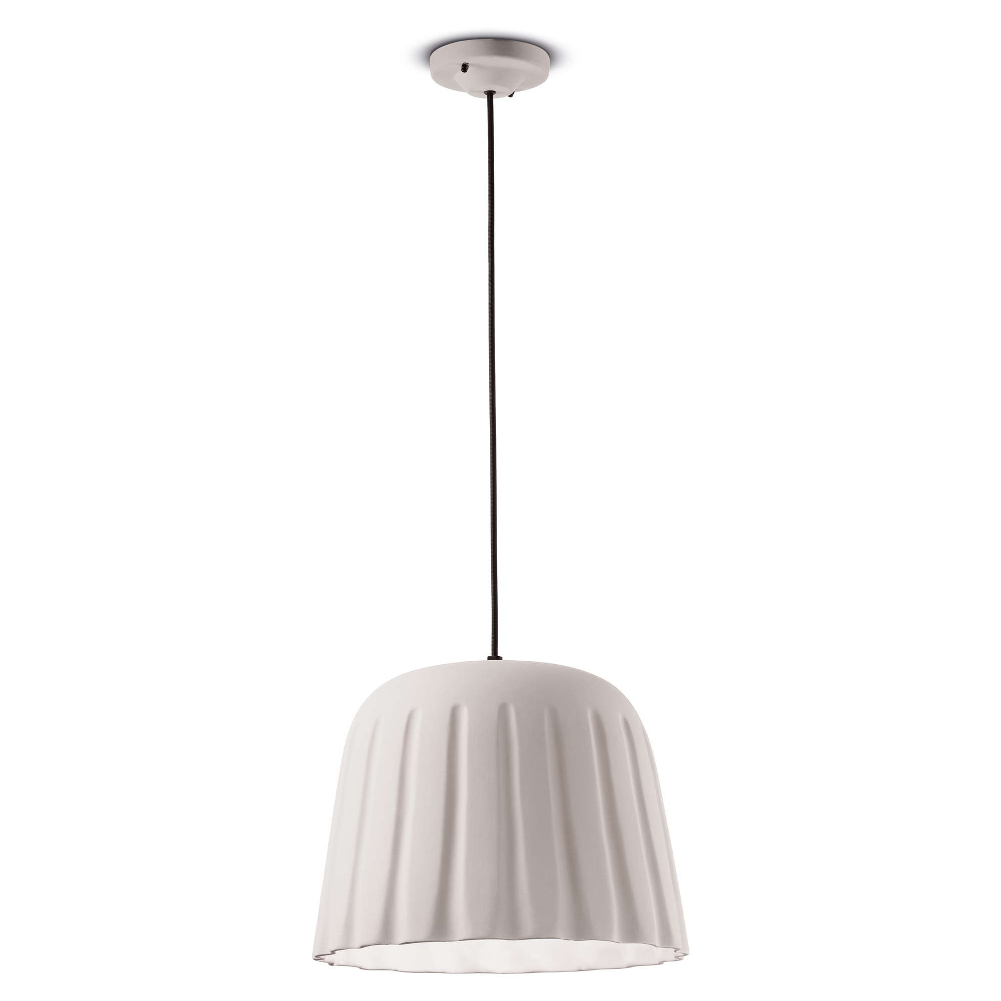 Ferroluce Hängande Lampa Madame Gres Vit Stor