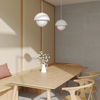 Hängande Lampa <strong>Lavardin</strong>  S Beige Matt