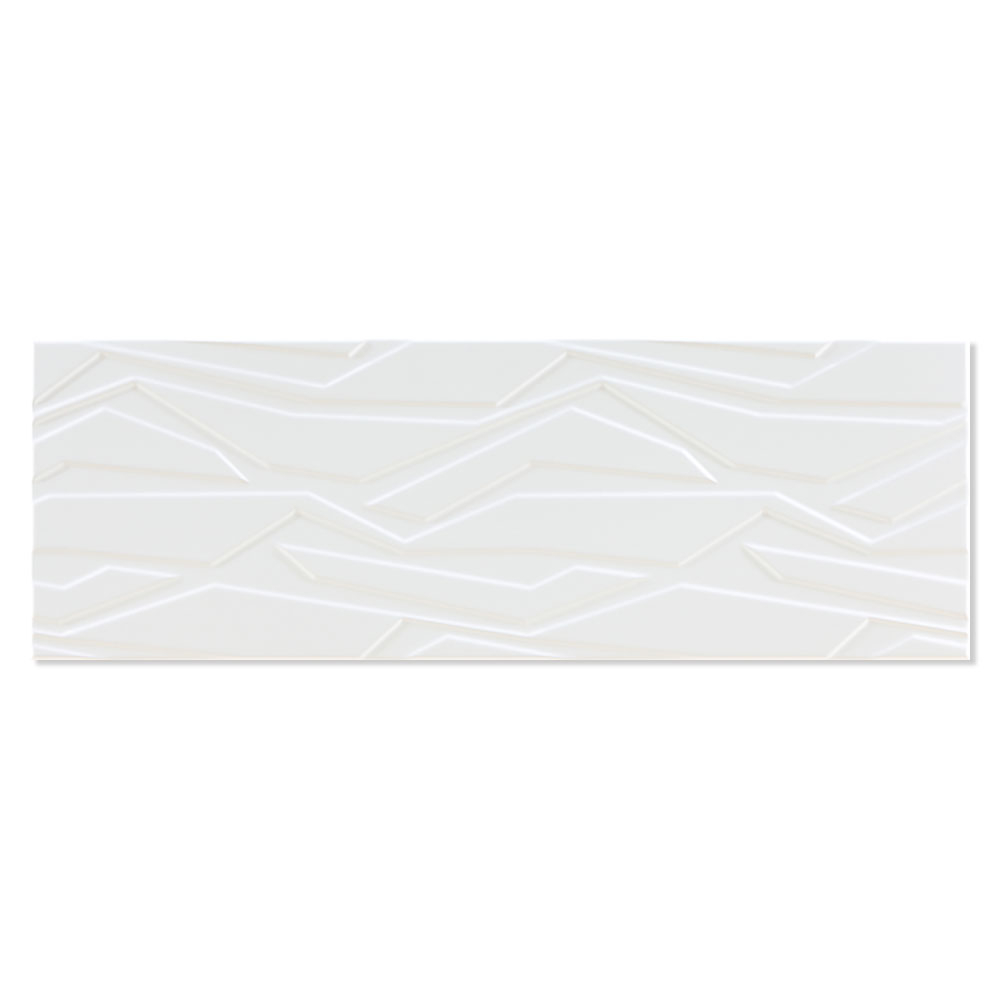 Kakel Snowfall Vit Kouki Blank-Relief 30x90 cm