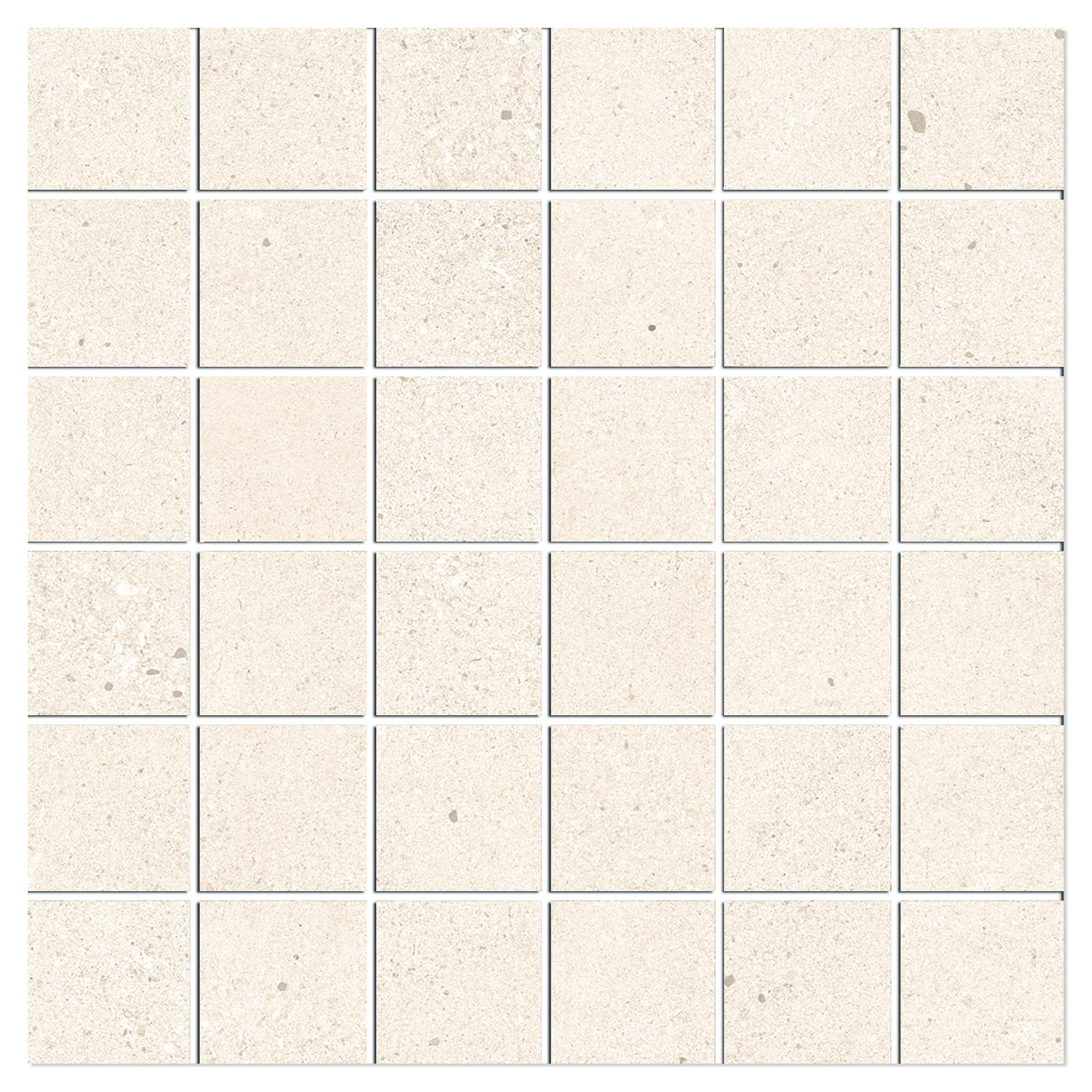 Mosaik Klinker Brightspark Beige Matt 30x30 (5x5) cm