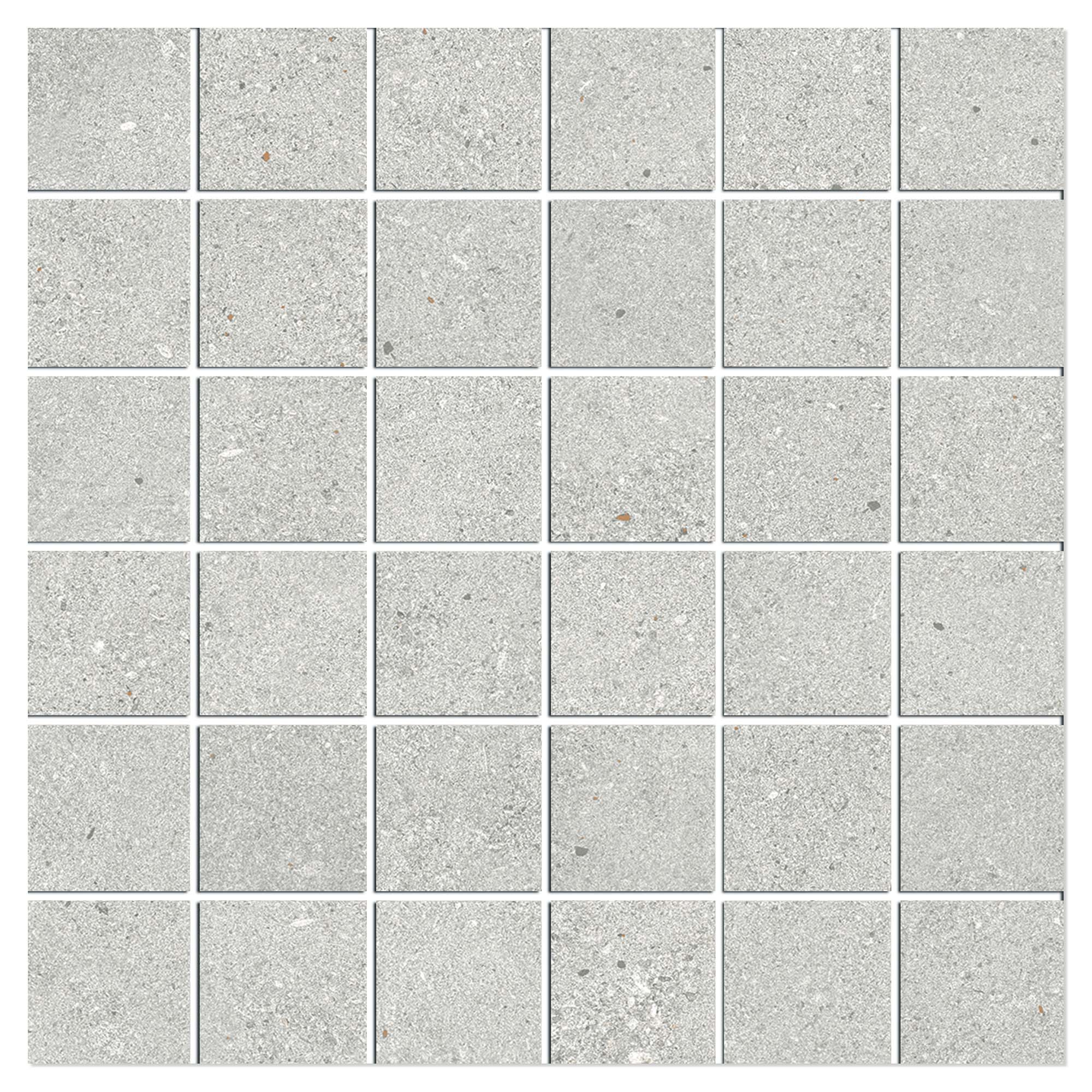 Mosaik Klinker Brightspark Grå Matt 30x30 (5x5) cm