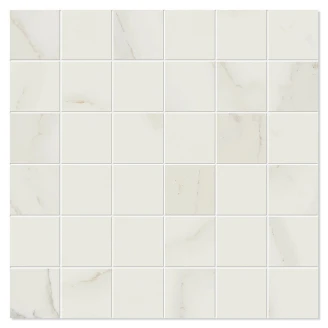 Unicomstarker Marmor Mosaik Klinker Calacatta Satin 30x30 (5x5) cm