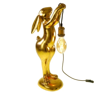 Werner Voss Bordslampa <strong>Holding Rabbit</strong>  Guld Blank