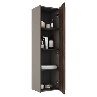 Högskåp Clarte Grå-Walnut Matt
