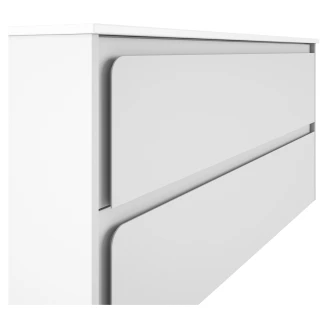 Badrumskommod <strong>Clarte</strong>  Vit Matt 120 cm med Handfat Vit Blank Höger