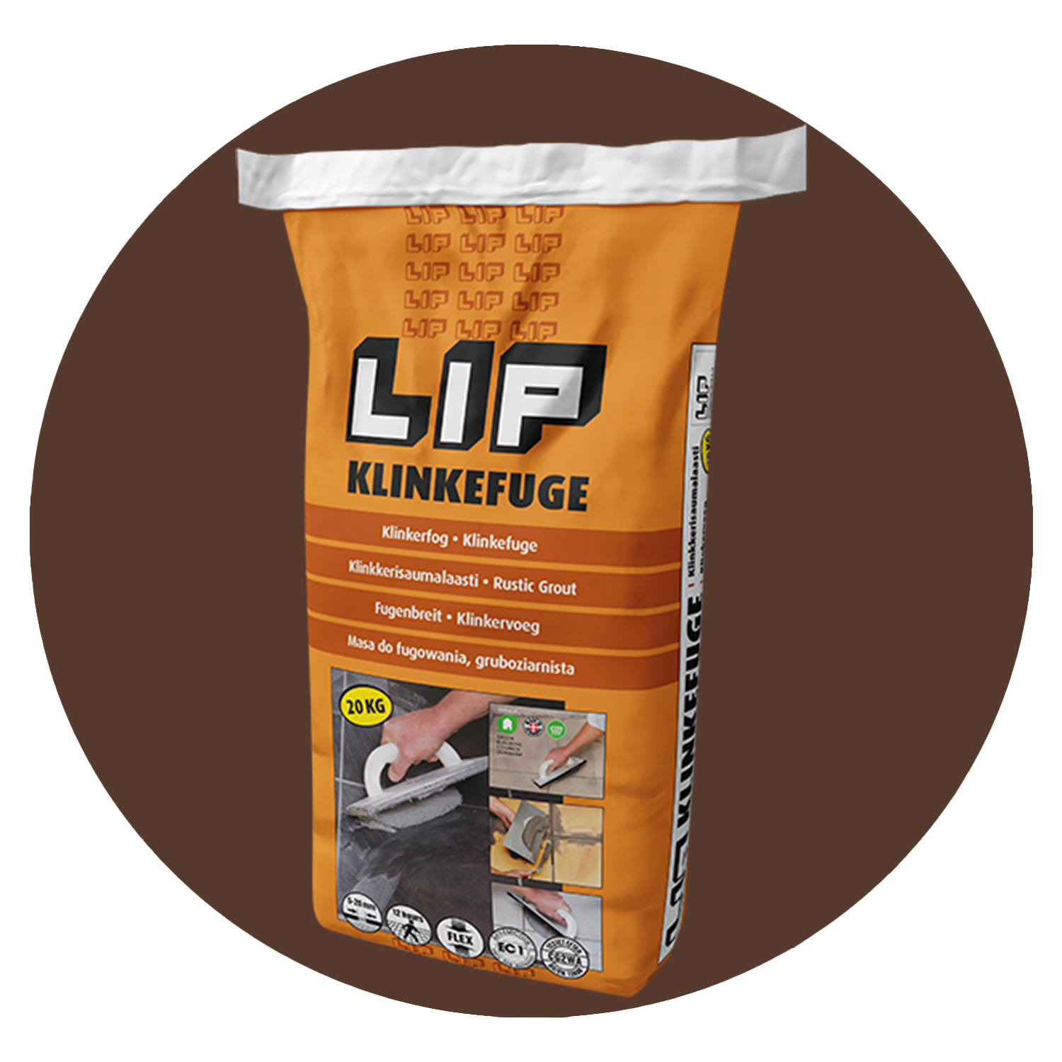 Klinker Fog Brun 5 kg