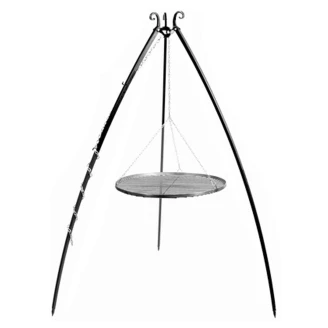 <strong>CookKing</strong>  Tripod Grill 200 cm med Grillgaller 70 cm Svart