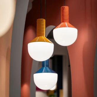 Ferroluce Hängande Lampa Selaron Orange