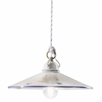 Ferroluce Hängande Lampa <strong>Asti</strong>  Vit, Blä ∅ 20 cm 